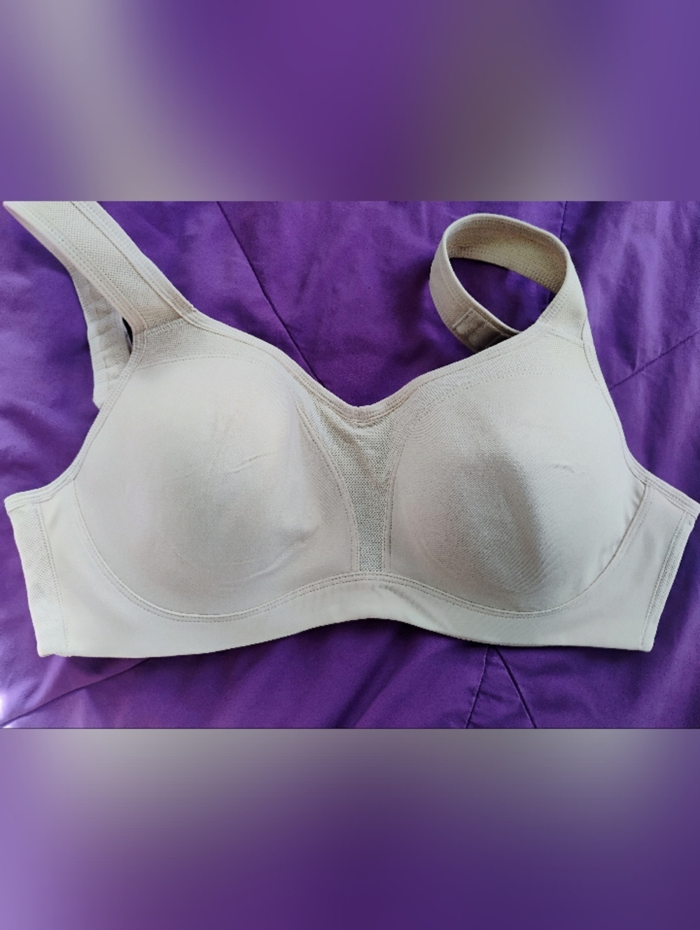 Wacoal Beige Wireless Everyday Support Bra # 853209